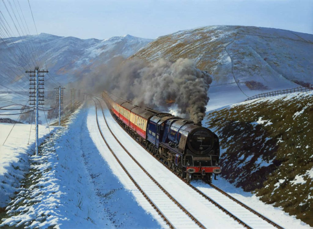 Winters Grace - railway painting