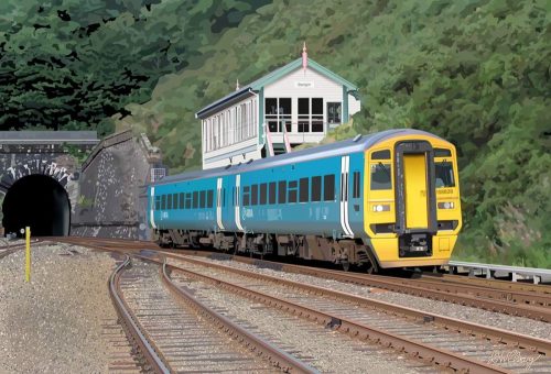 Class 158 at Bangor Station