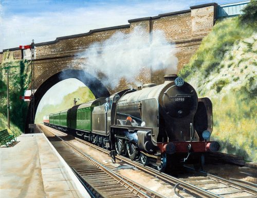Chelsfield Station in Kent 1957